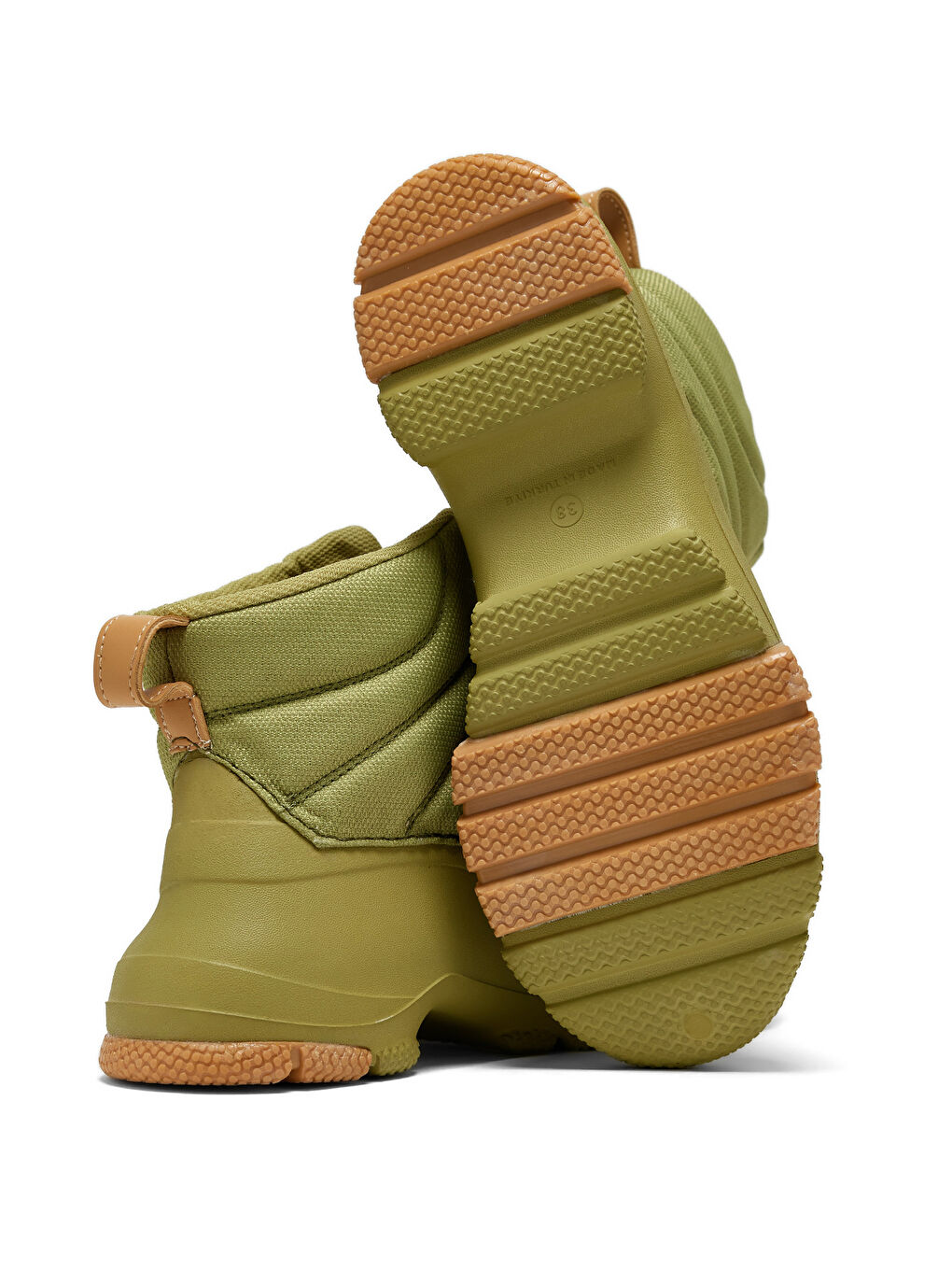 Kadın Yeşil Rahat Kalıp Fermuarlı Bot-2