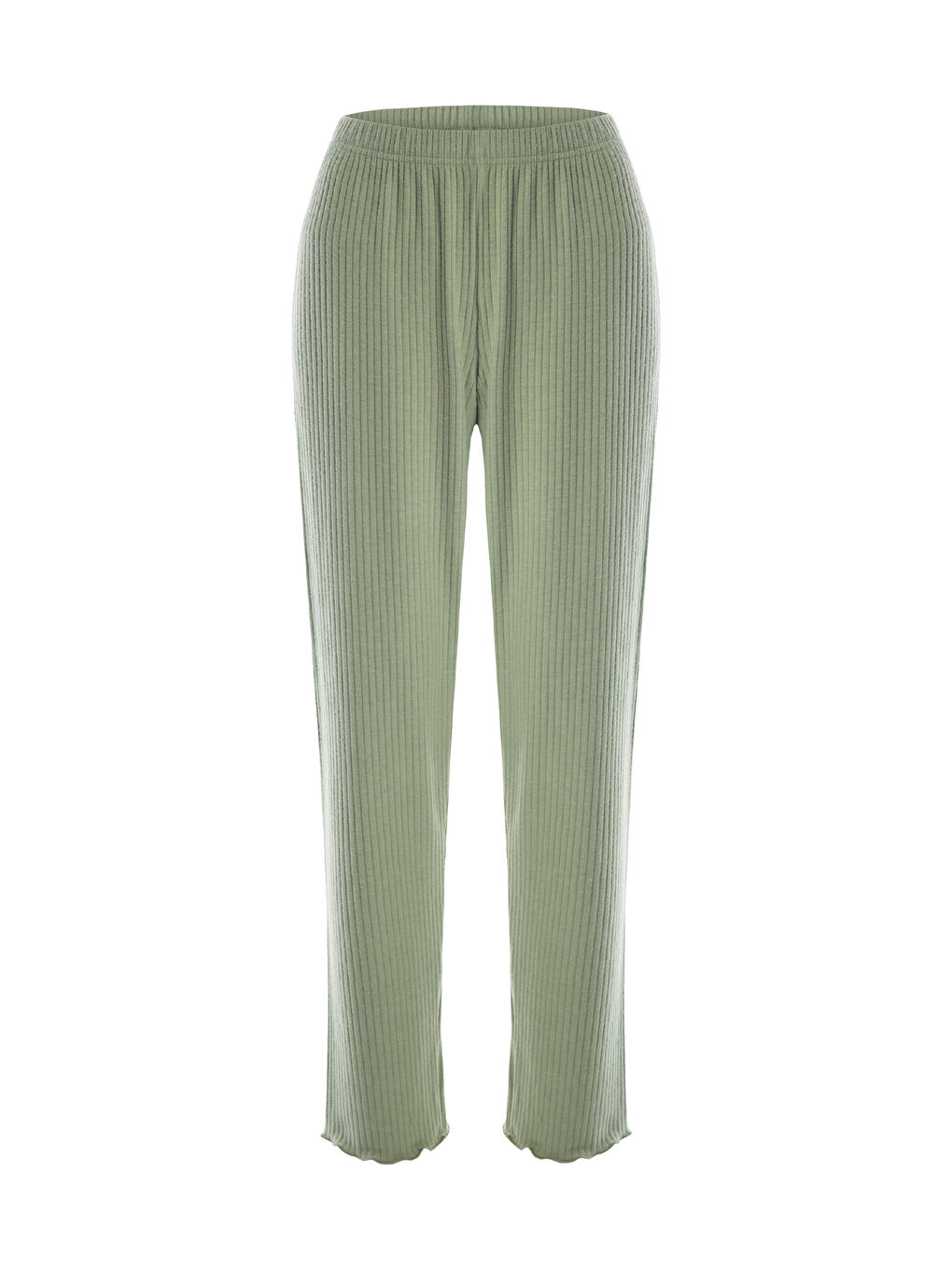 Mor Kadın Soft Touch Fitilli Uzun Kollu Pijama Takımı-2