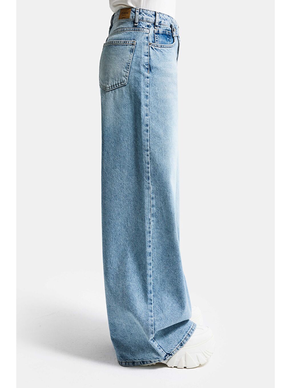 Mavi Kadın Snow Jean Rengi 4S5-32 Mega Baggy Fit Bol Kesim %100 Pamuk Denim Jean-6