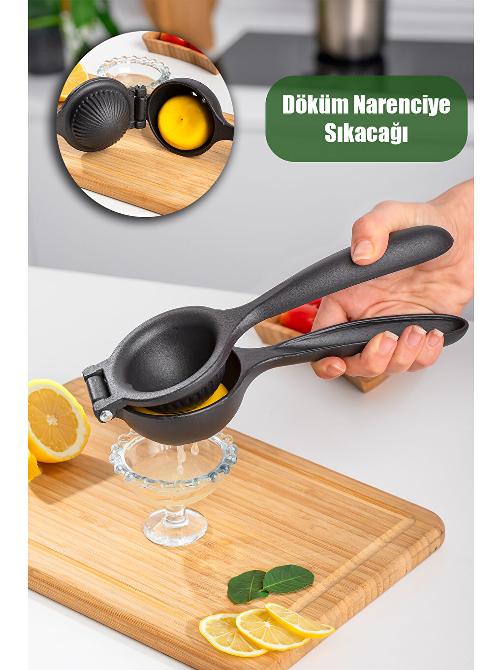 Siyah 2034 Döküm Limon Sıkacağı