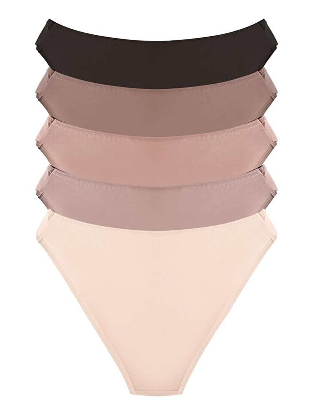 Karışık Pamuklu Kadın Bikini Külot 5'Li Paket-4