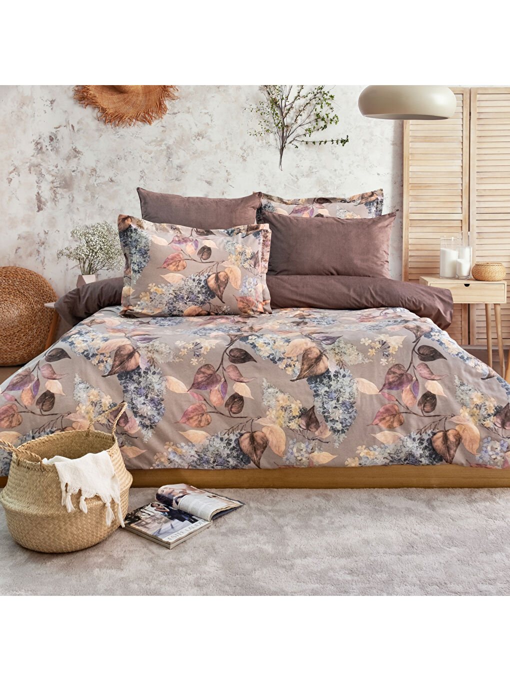 SCHAFER Mor Home Premium Comfort Çift Kişilik Nevresim Takımı 6 Parça-Mor