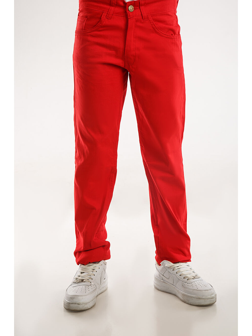 Kırmızı Kids Slim Fit Erkek Çocuk Pantolon