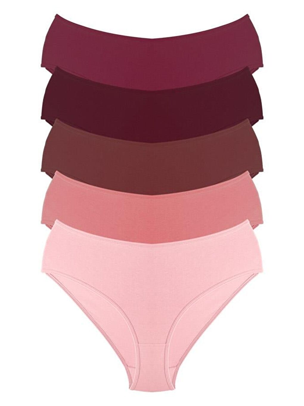 Karışık Pamuklu Geniş Kenarlı Bato Külot 5'Li Paket-2