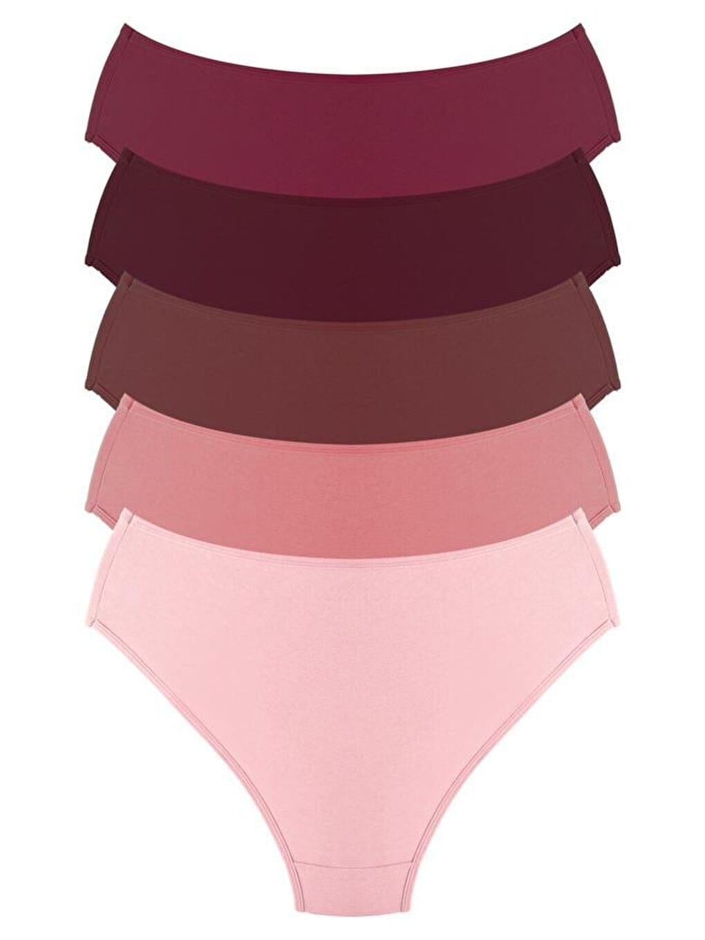 Karışık Pamuklu Geniş Kenarlı Bato Külot 5'Li Paket-2-4