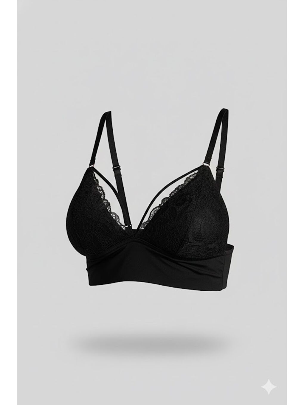 Kaplı Bralet Sütyen C18320 Siyah