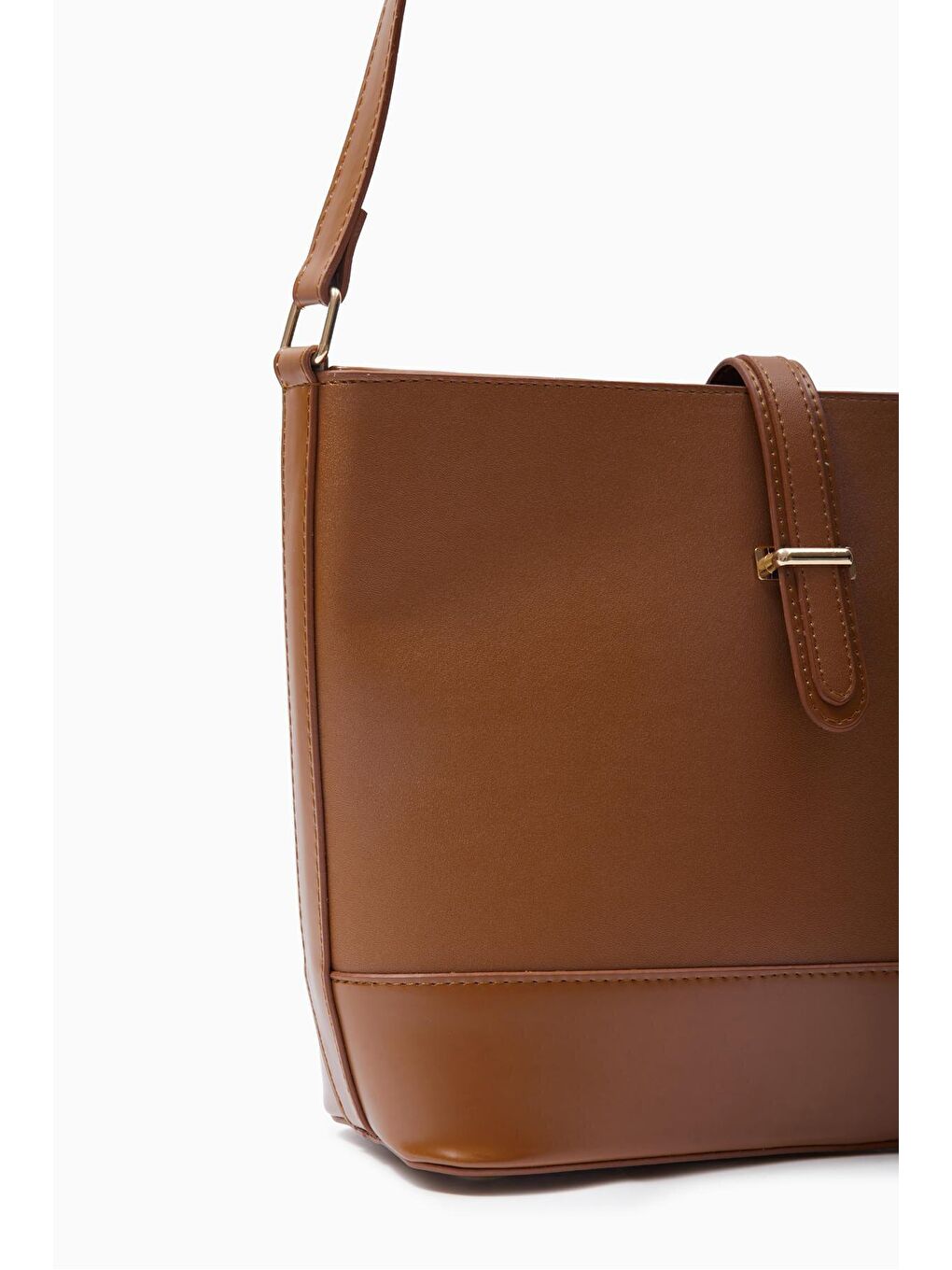 Kahverengi Çapraz Askılı Günlük Kadın Çantası-1