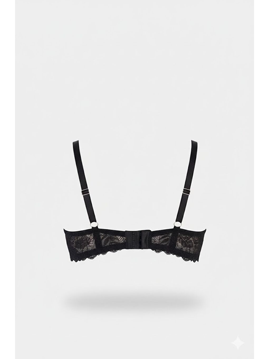 Tül Detay Desteksiz Sütyen C13020 Siyah-1