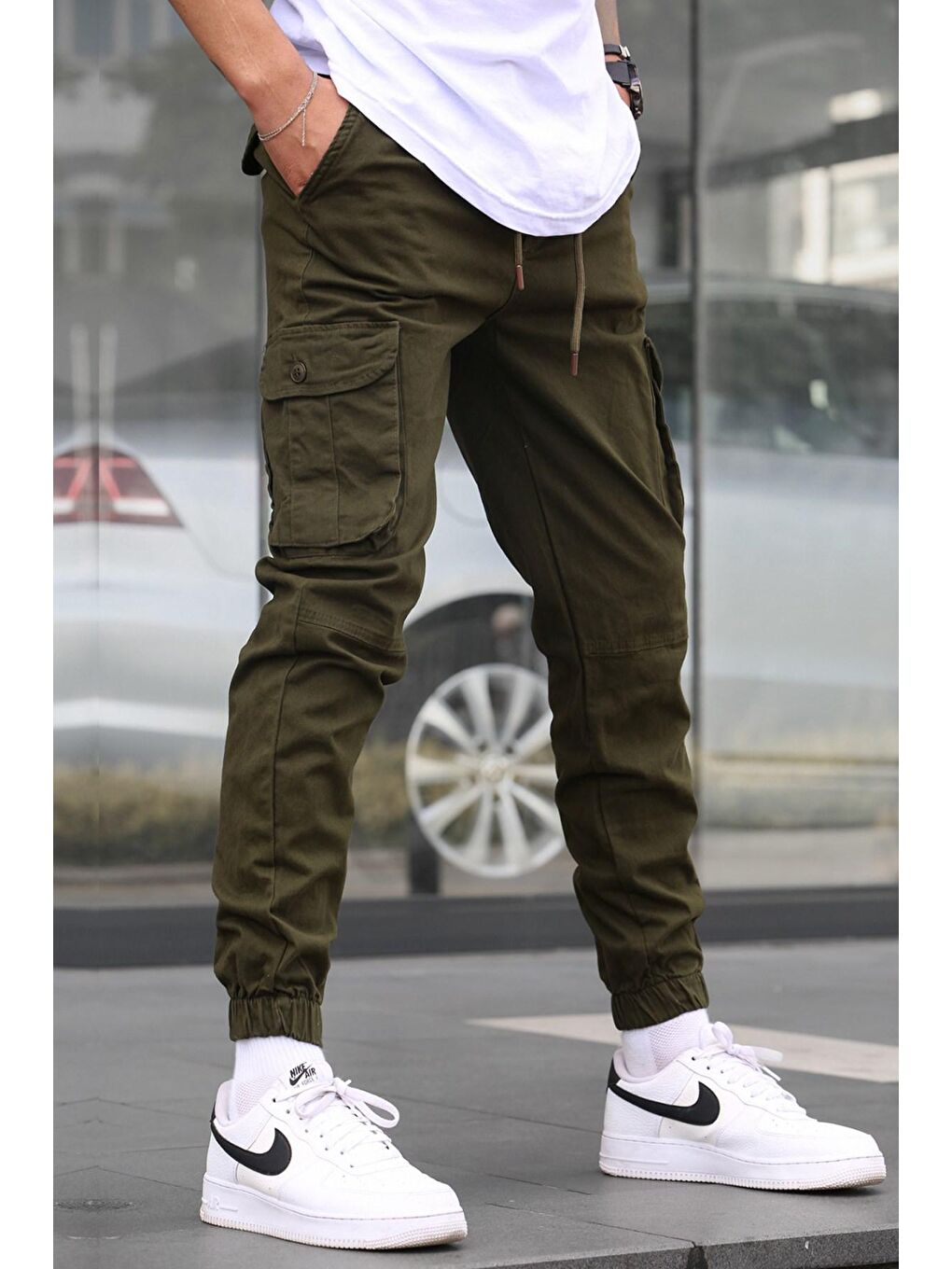 Madmext Yeşil Slim Fit Jogger Pantolon 5740