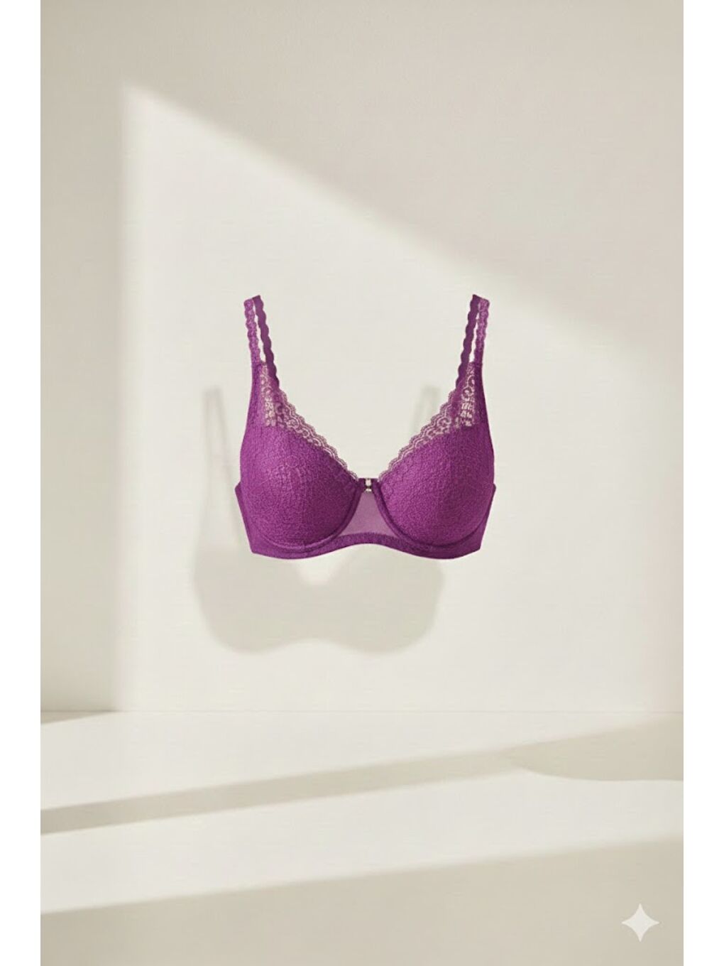 Destekli Sütyen C13014 Mor