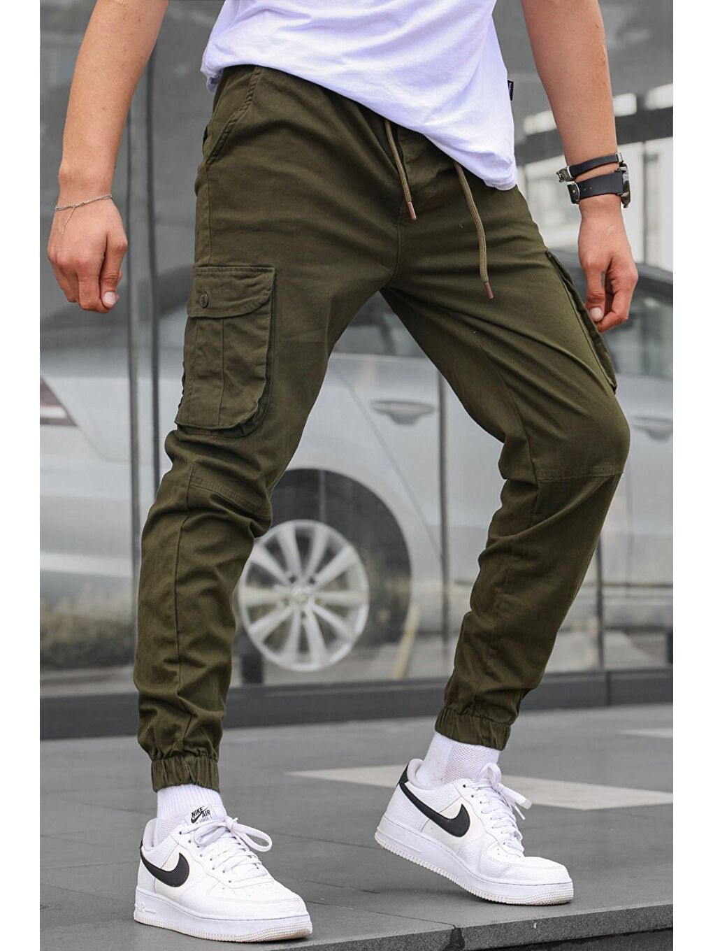 Madmext Yeşil Slim Fit Jogger Pantolon 5740 - 1