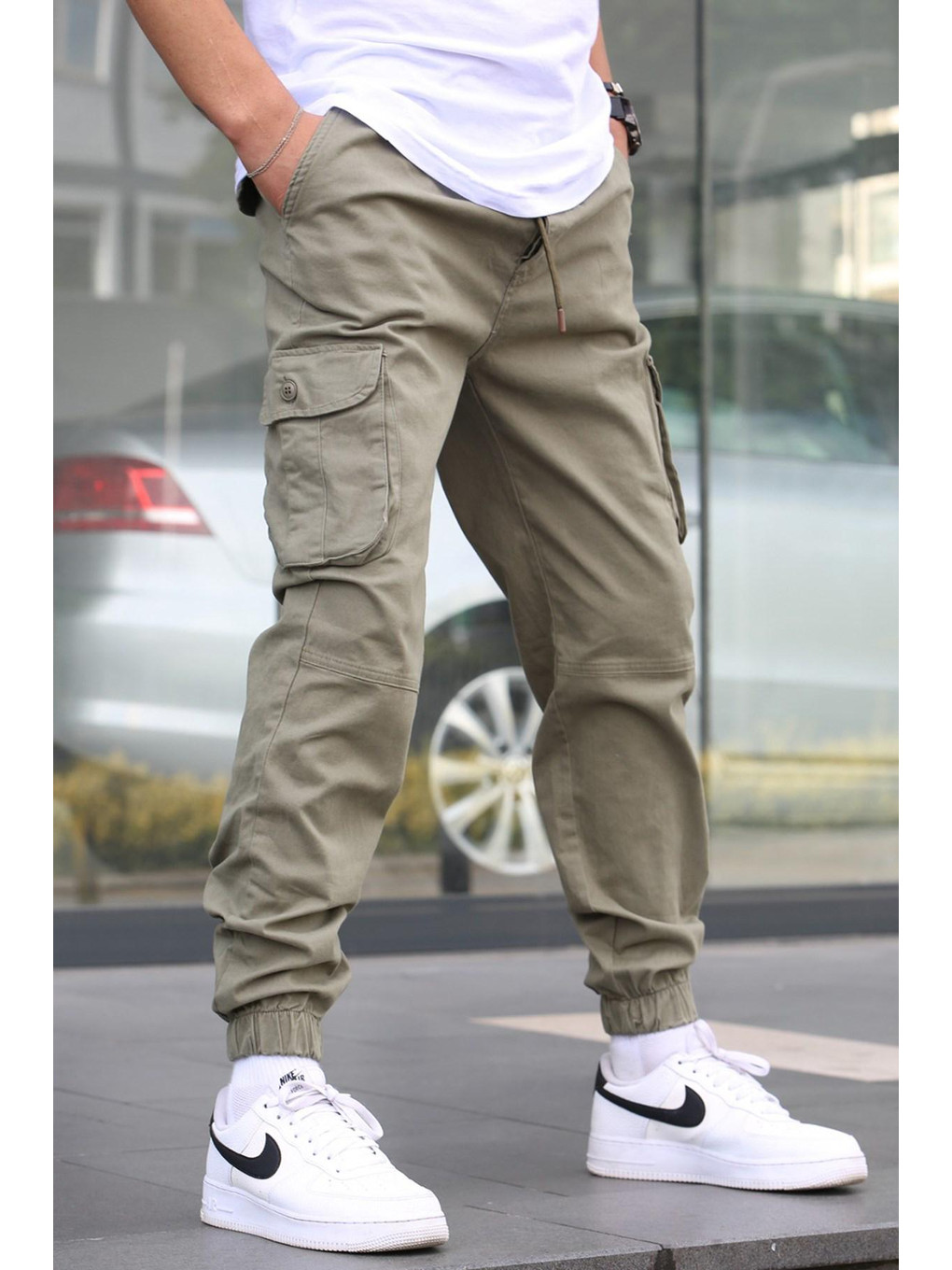 Haki Slim Fit Jogger Pantolon 5740