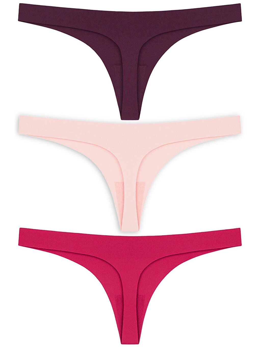 Karışık Basic Lazer Kesim Tanga Külot 3'Lü Paket - 3
