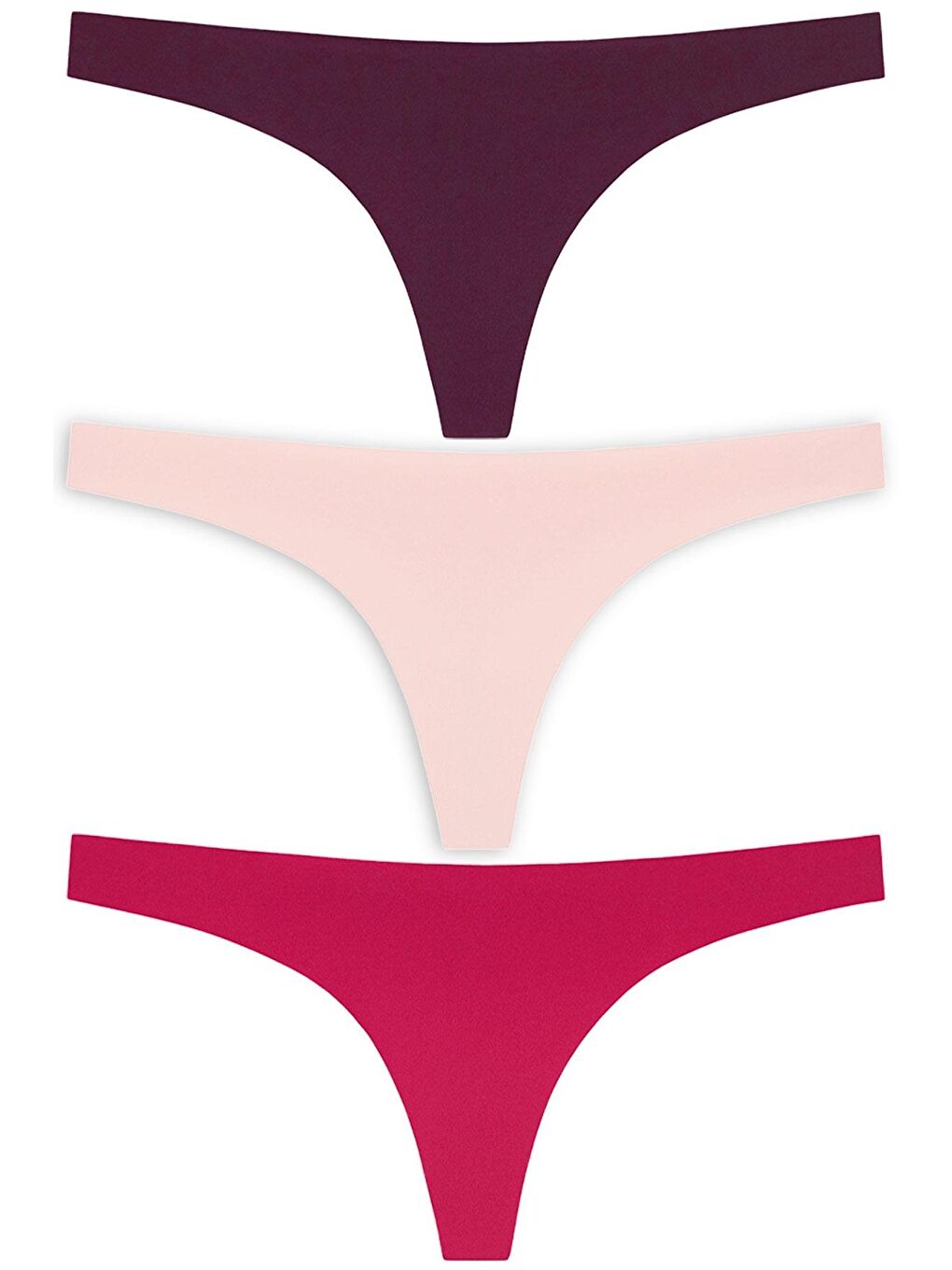 Karışık Basic Lazer Kesim Tanga Külot 3'Lü Paket - 3-4