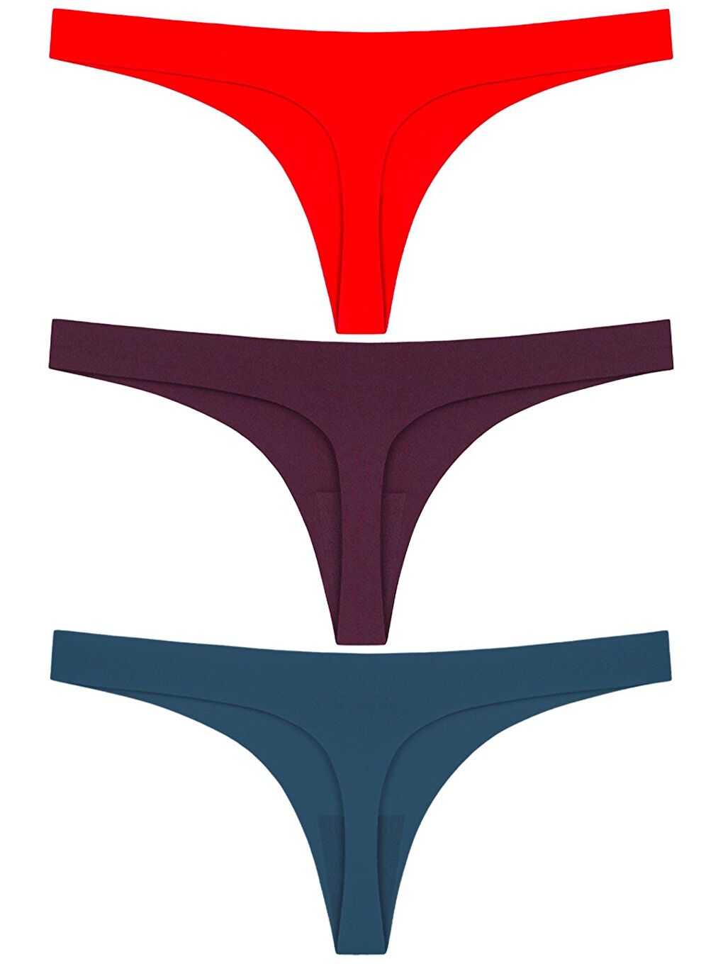 Karışık Basic Lazer Kesim Tanga Külot 3'Lü Paket - 4