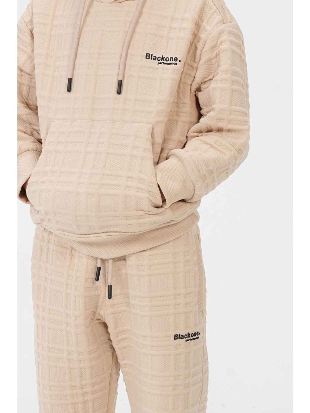 Bej Erkek Çocuk Kapüşonlu Eşofman Takımı-4