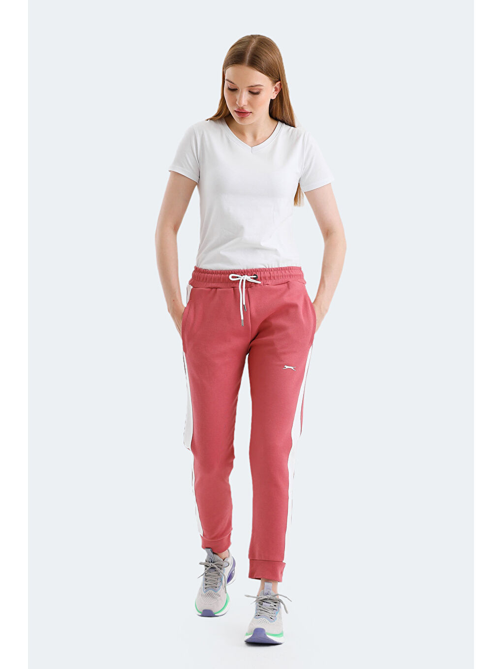 Pembe VEVA Kadın Eşofman Altı Gül-6