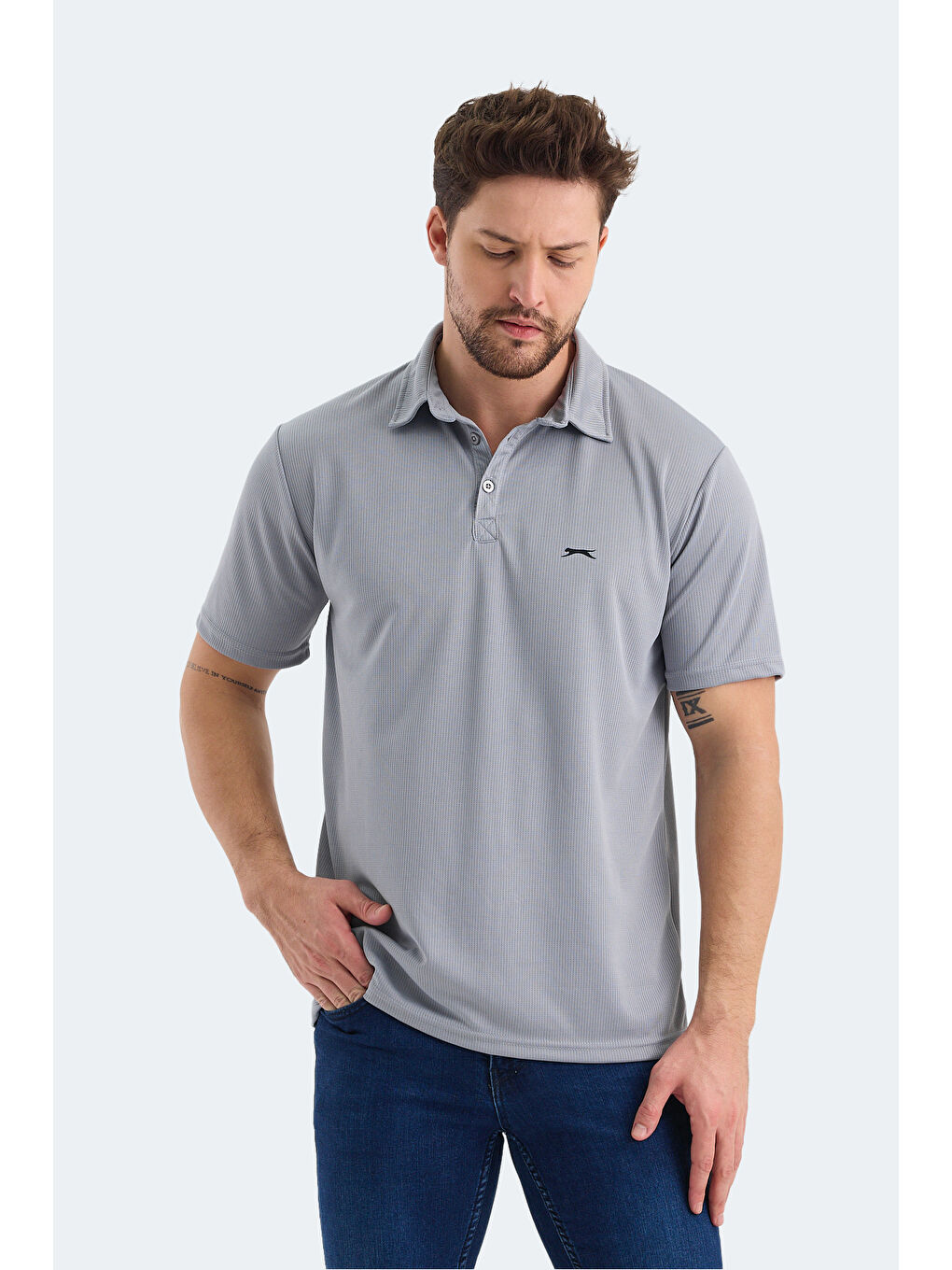 SLOAN Erkek Tişört Gri-5