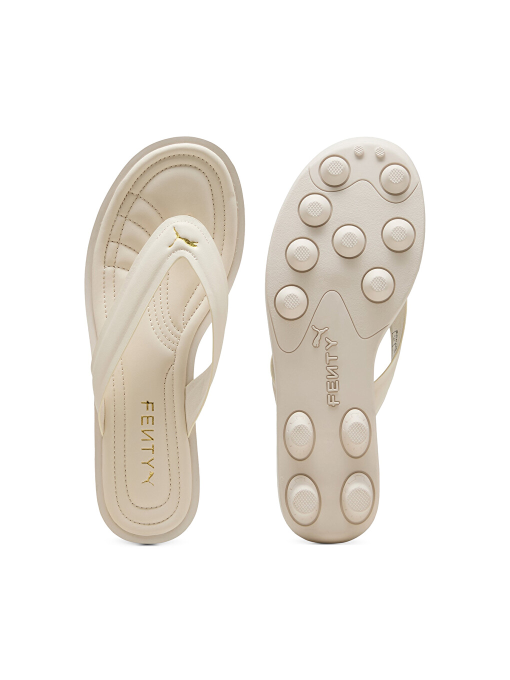 X Fenty Cleat L Kadın Ekru Terlik-3