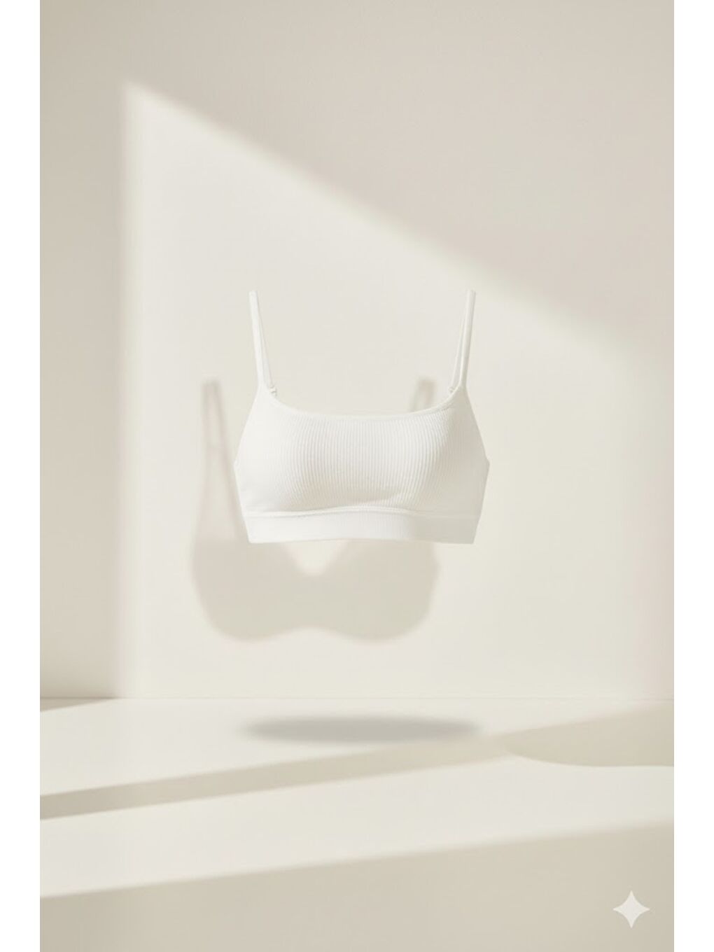 C11425 Kadın Modal Pamuk Pedli Büstiyer Beyaz