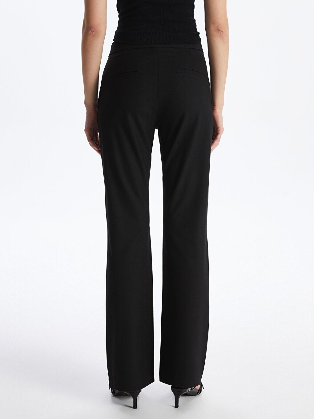 Siyah Pvl Kadın Pantolon 	 Bg14-2