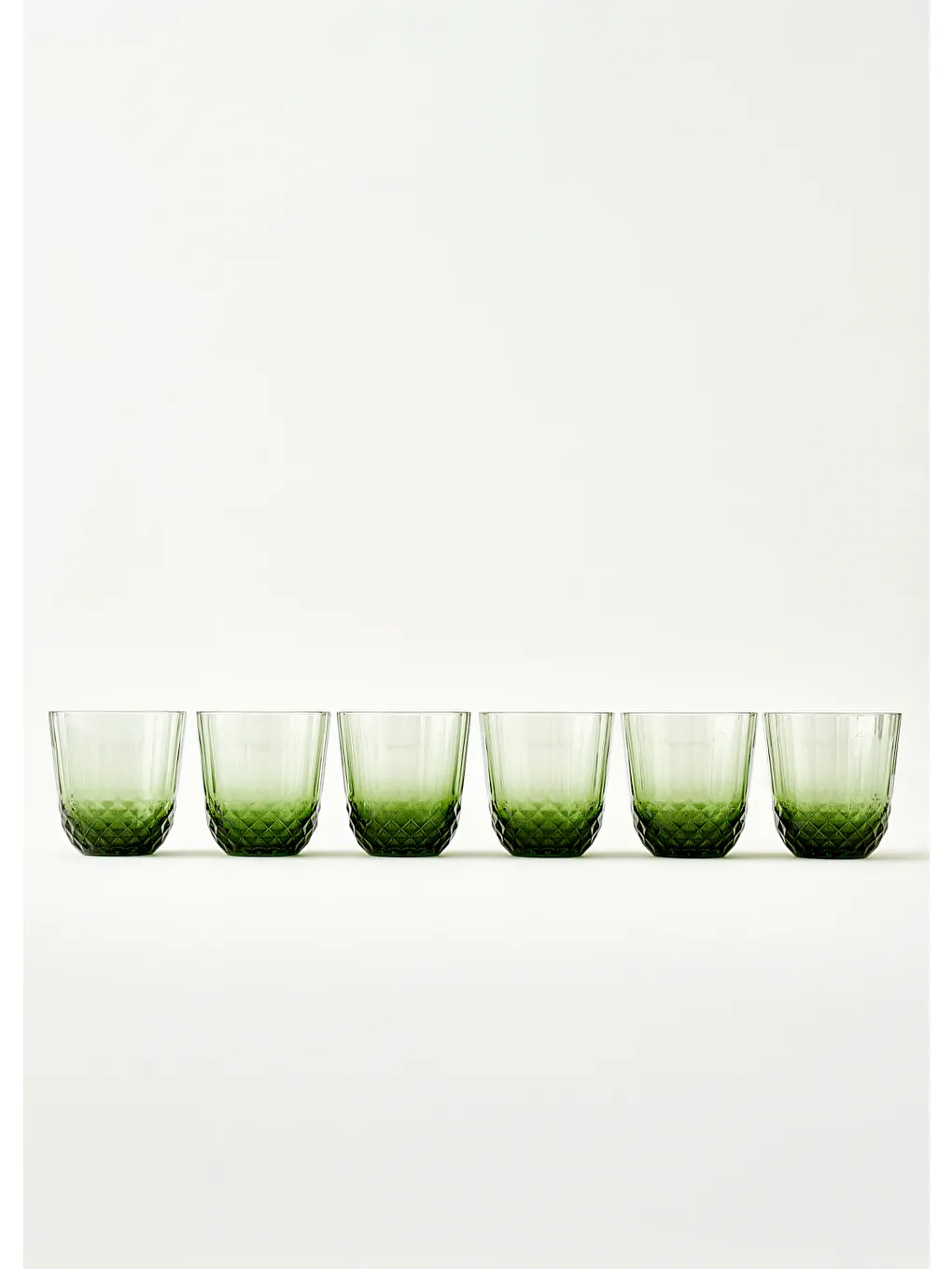 Colore Kesme Bardak Yeşil 6'lı