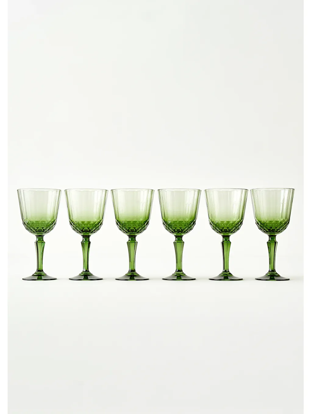 Colore Kesme Kadeh 6'lı Yeşil