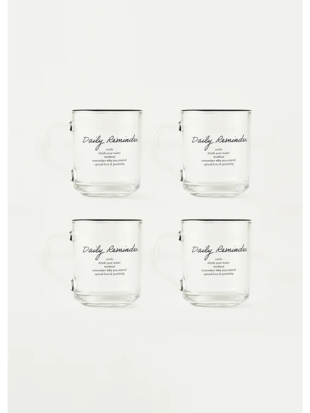 Daily Reminder Kupa 4'lü Siyah