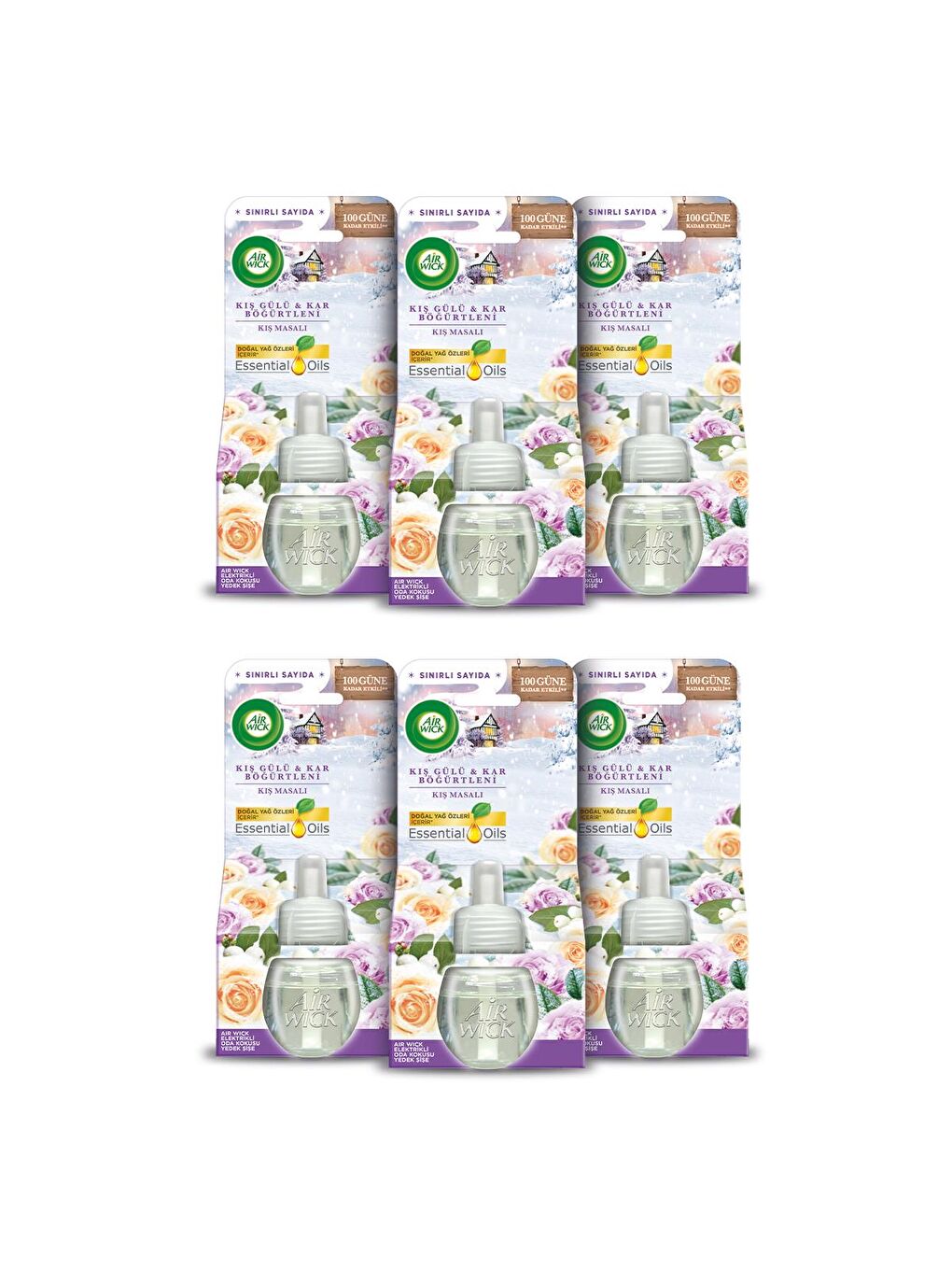 Renksiz Elektrikli Oda Kokusu Yedek Şişe Kış Masalı X 6-1