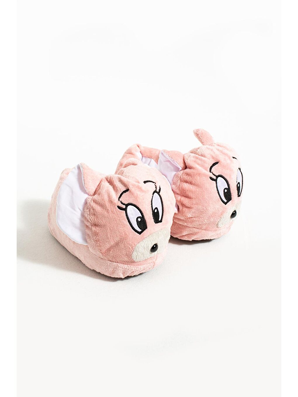 Pembe Sevimli Hayvan Figürlü Termal Taban Kadın Panduf P01-25-Jery-3
