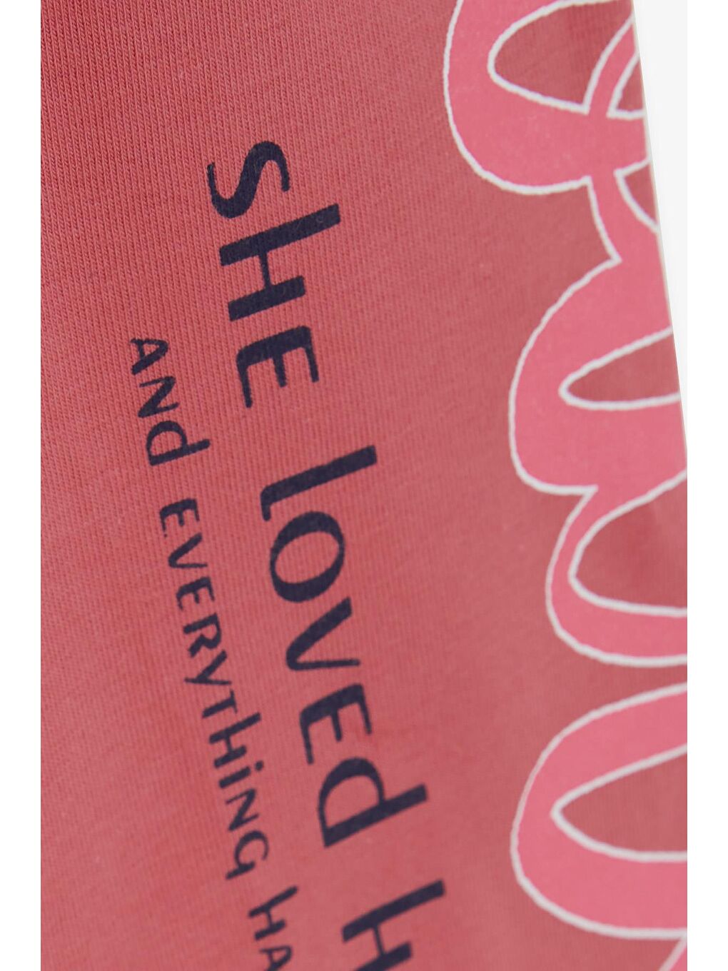 Kız Çocuk Kapri Taytlı Takım Kız Baskılı Ekru (1.5 Yaş)-5