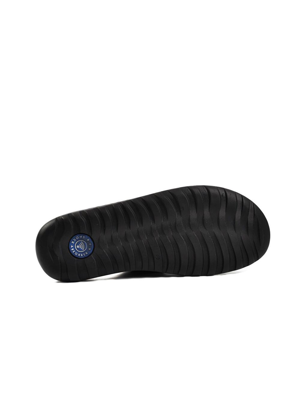 Sekurlet 7002 Büyük Numara Hakiki Deri Siyah Erkek Terlik-4