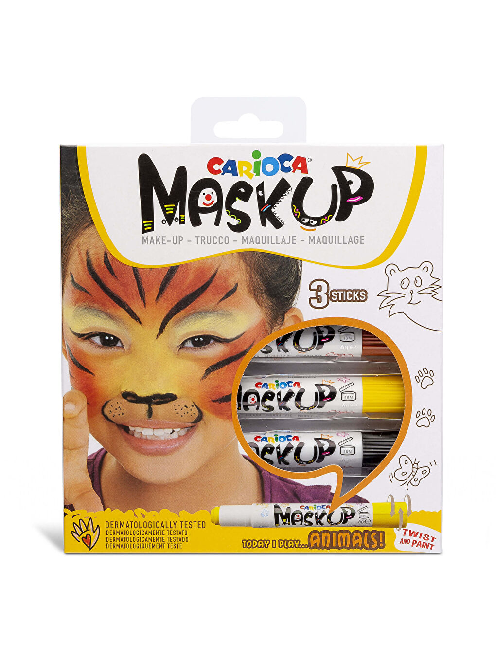 Mask Up Yüz Boyası – Hayvanlar (3 Renk)-1