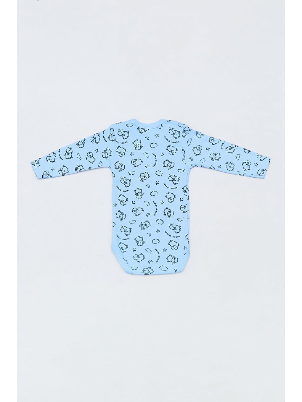 Mavi Yıldız Baskılı Unisex Çocuk Zıbın-2