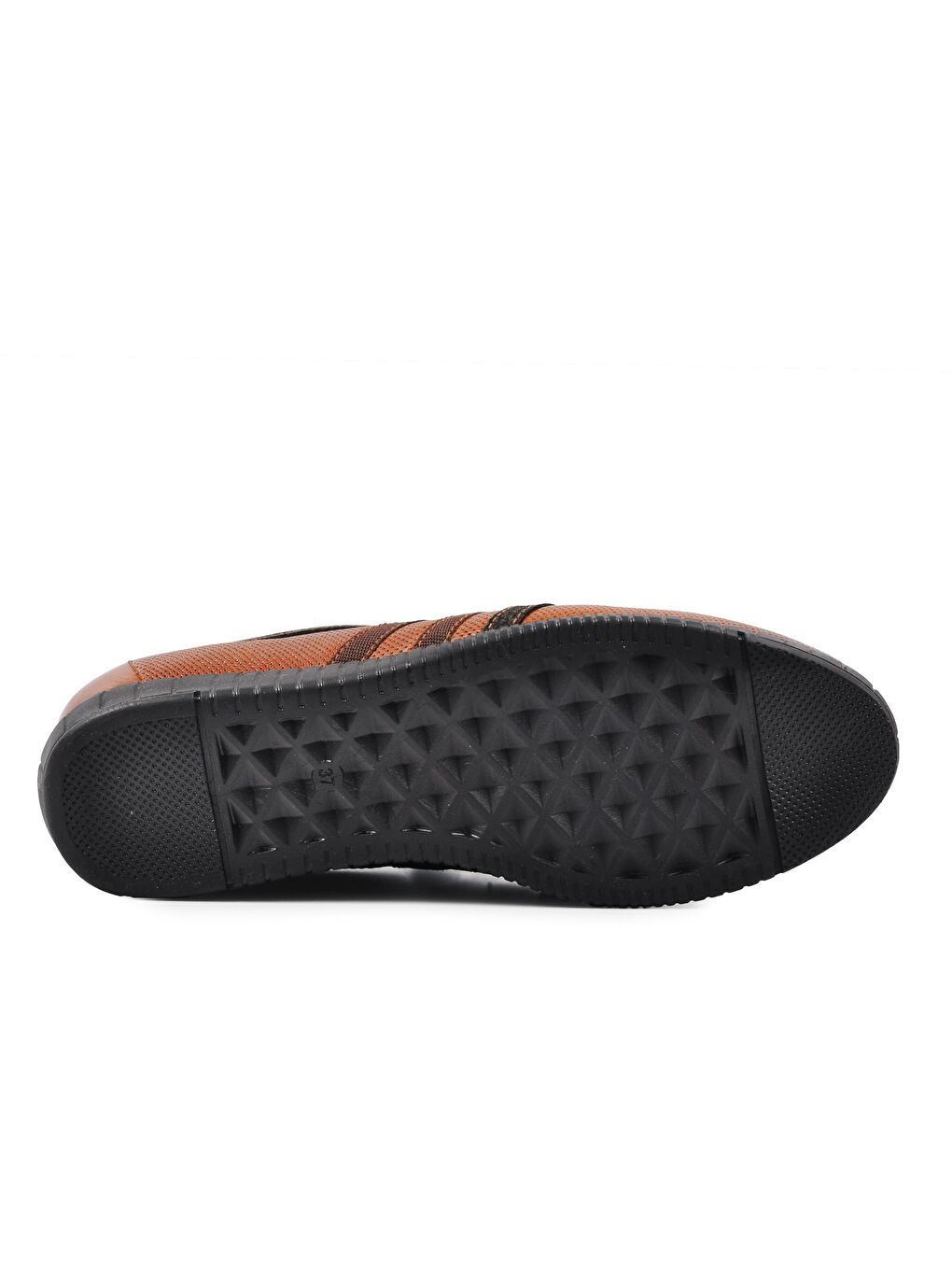 Kahverengi 8251 Taba Hakiki Deri Kadın Klasik Ayakkabı-3