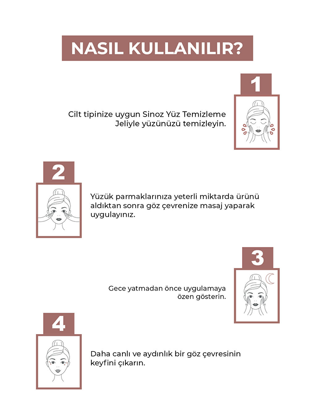 Sinoz Kırışıklık Koyu Halka Oluşumu Karşıtı Nemlendirici Göz Kremi 15 ML Göz Altı ve Çevresi için - 3