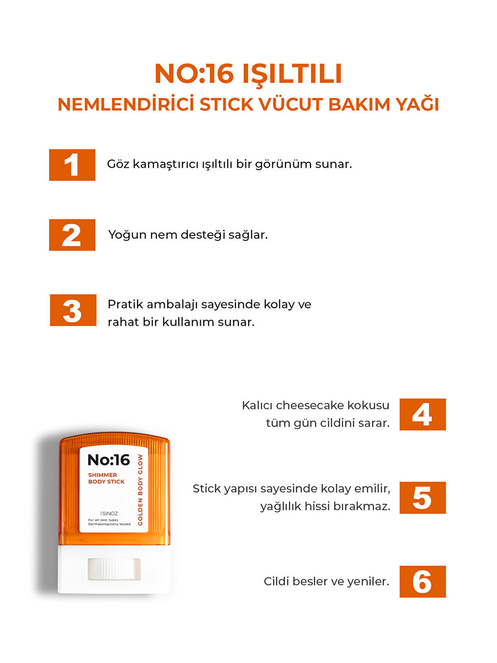 Sinoz No:16 Işılıtı Verici Mucizevi Stick 18 g - 1