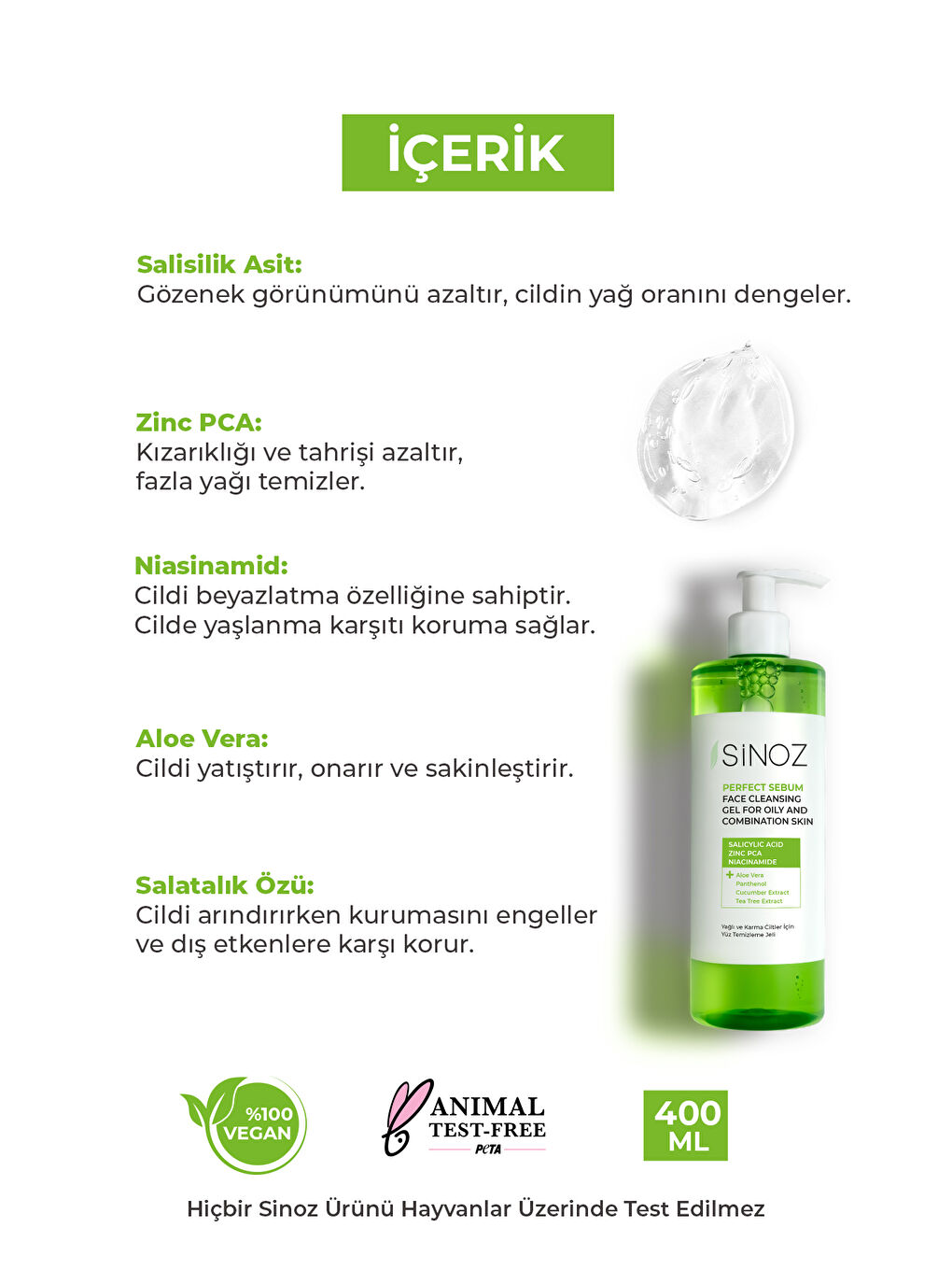 Yağlı Ve Karma Ciltler Için Sebum Dengeleyici Yüz Temizleme Jeli 400 Ml-2