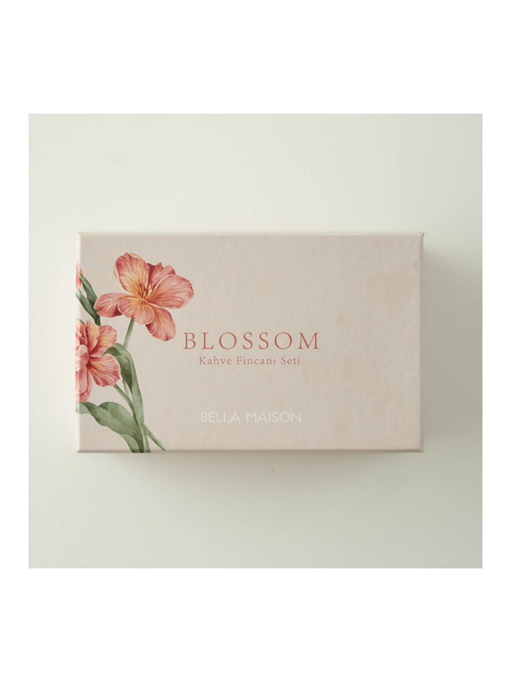 Blossom Porselen 2'li Kahve Fincanı Seti Kırmızı (90 Cc)-4