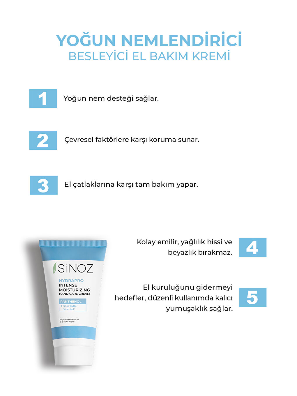 Hydrapro Vitamin E Panthenol Içeren Yoğun Nemlendirici El Bakım Kremi 50 Ml-1