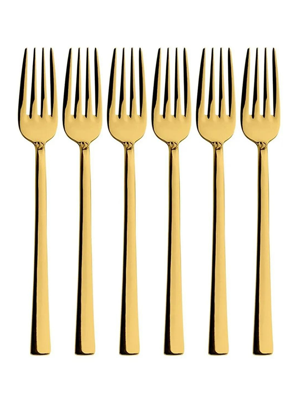 Sarı Gold 18 Adet Tatlı Çatal Kaşık Bıçak Seti-2