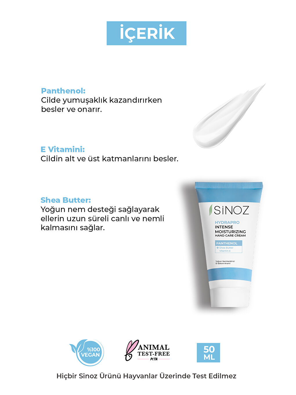 Hydrapro Vitamin E Panthenol Içeren Yoğun Nemlendirici El Bakım Kremi 50 Ml-2