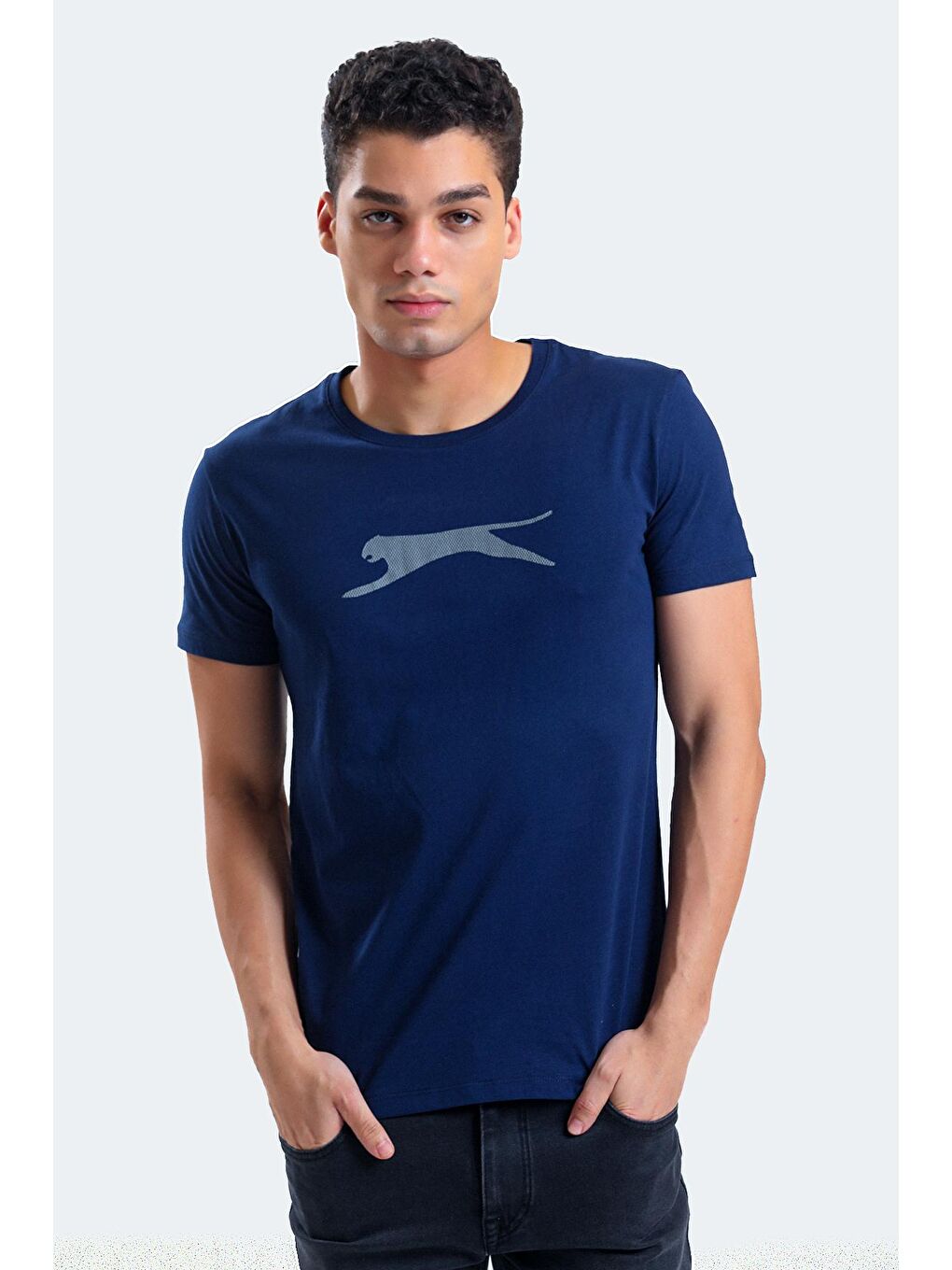 SLAZENGER Lacivert SECTOR I Erkek T-Shirt Lacivert