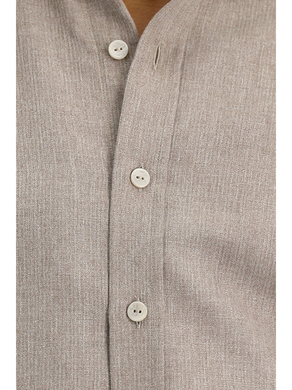 Kahverengi Uzun Kol Regular Fit Spor Pamuklu Kolay Ütülenebilir Gömlek-5