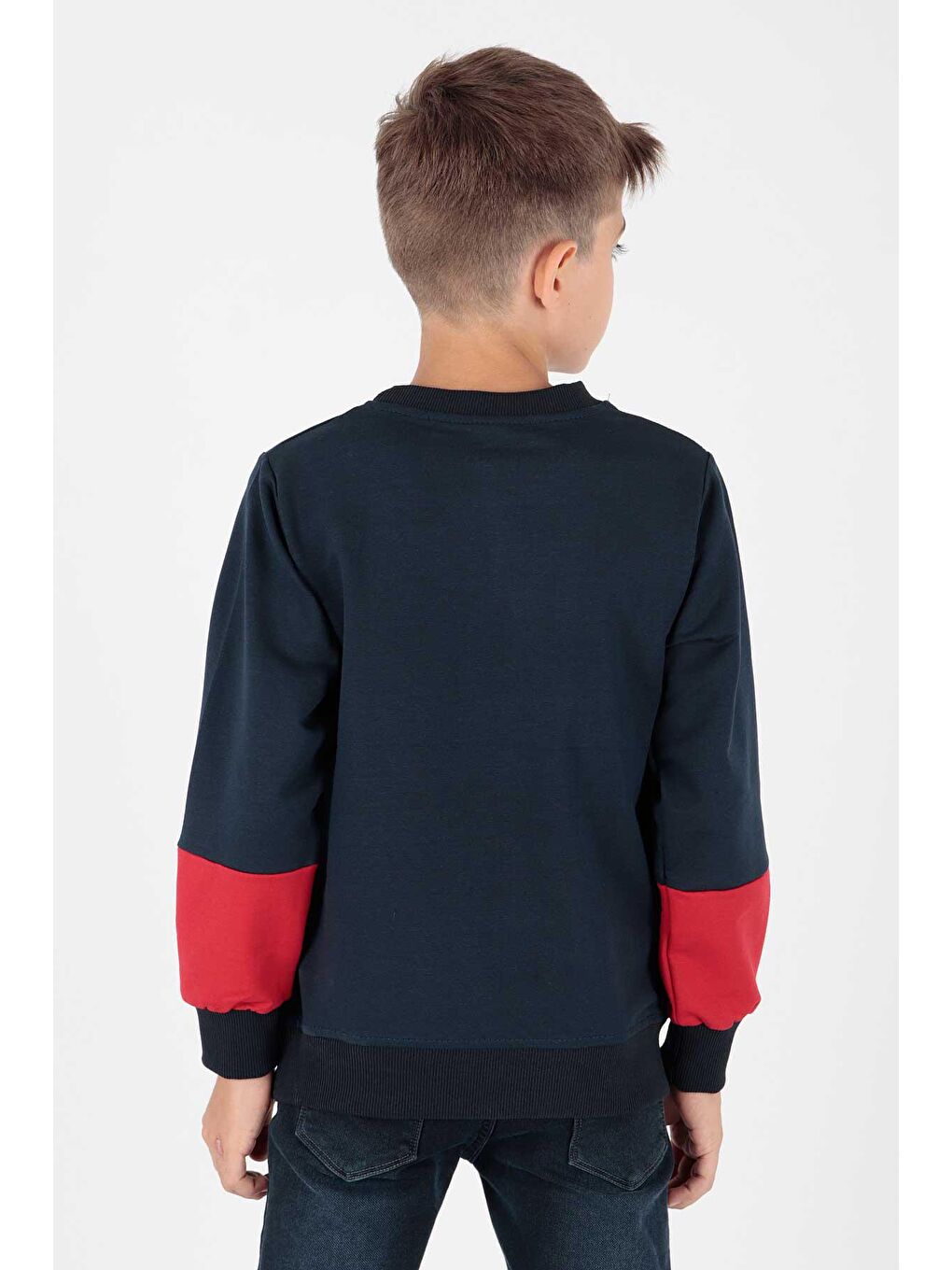 Ahengim Lacivert Erkek Çocuk Edition Baskılı Trend Sweatshirt Ak15121 - 2