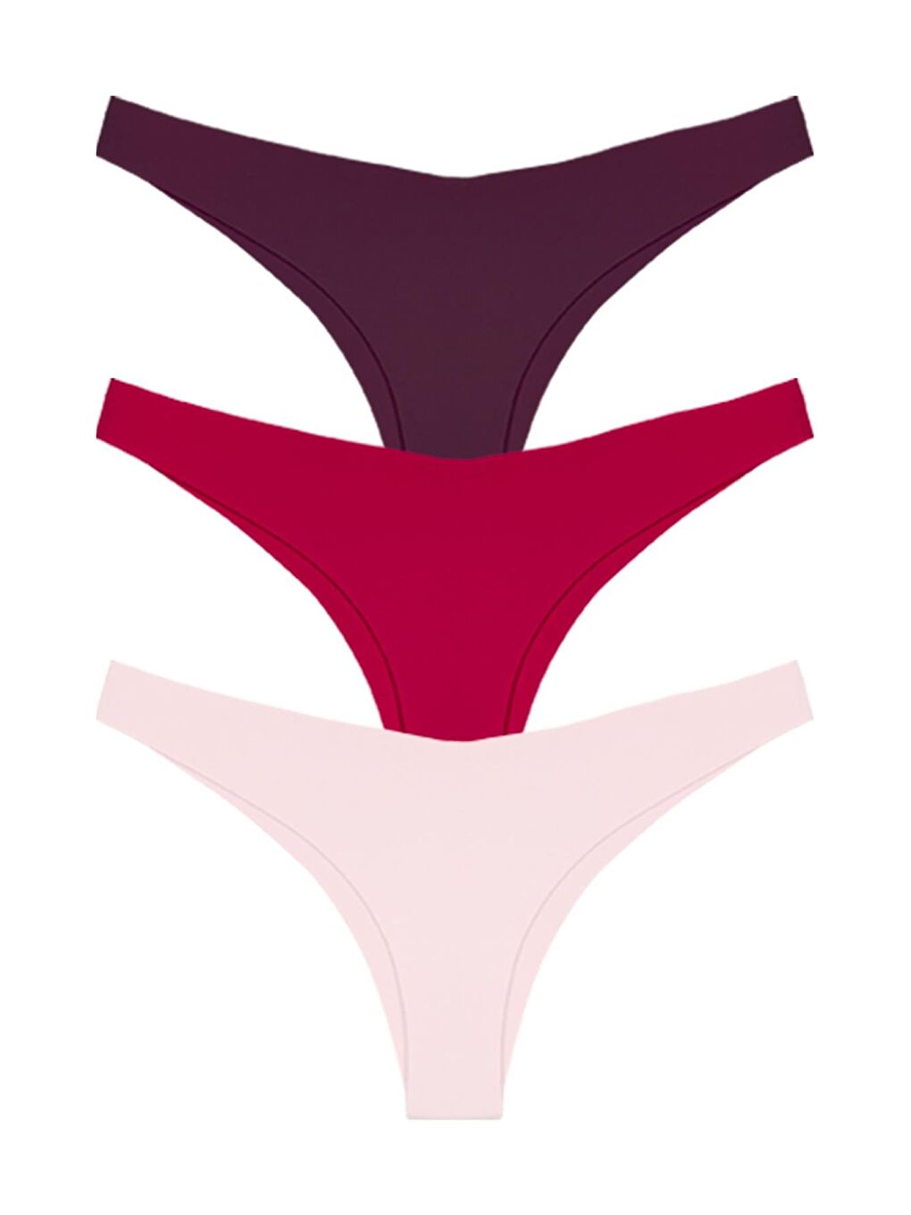 Karışık Basic Lazer Kesim Brezilya Külot 3'Lü Paket - 3