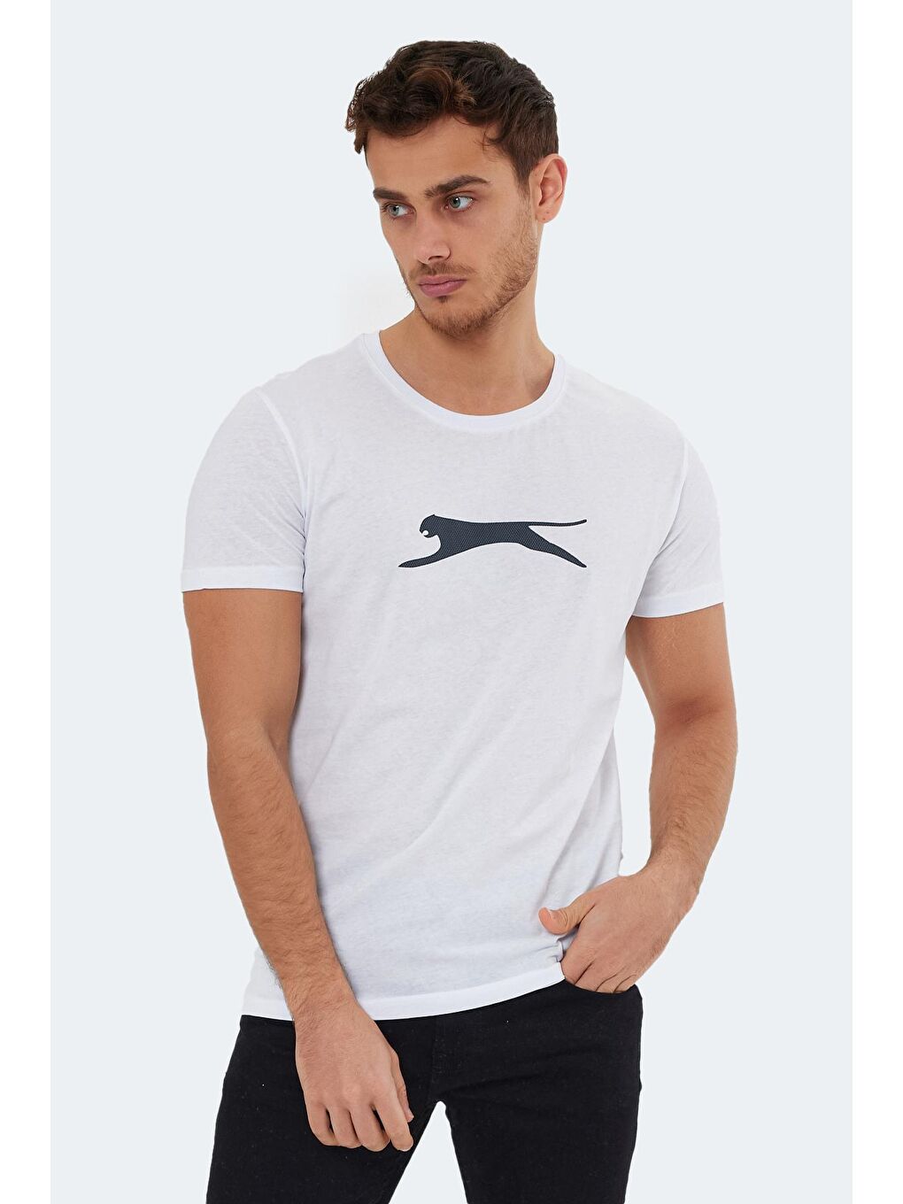 SLAZENGER Beyaz SECTOR I Erkek T-Shirt Beyaz