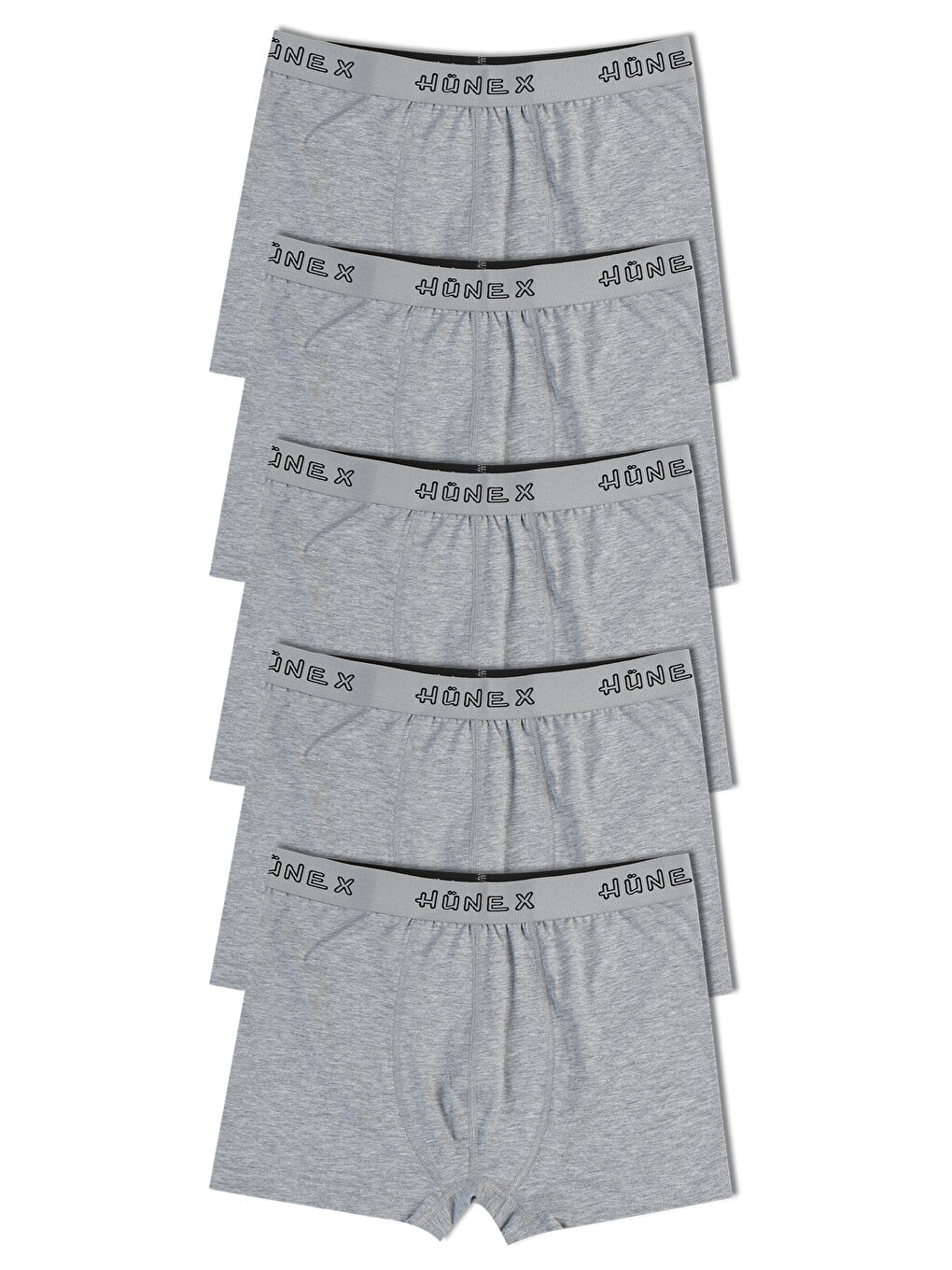 Gri Pamuklu Erkek Boxer 5'li Paket