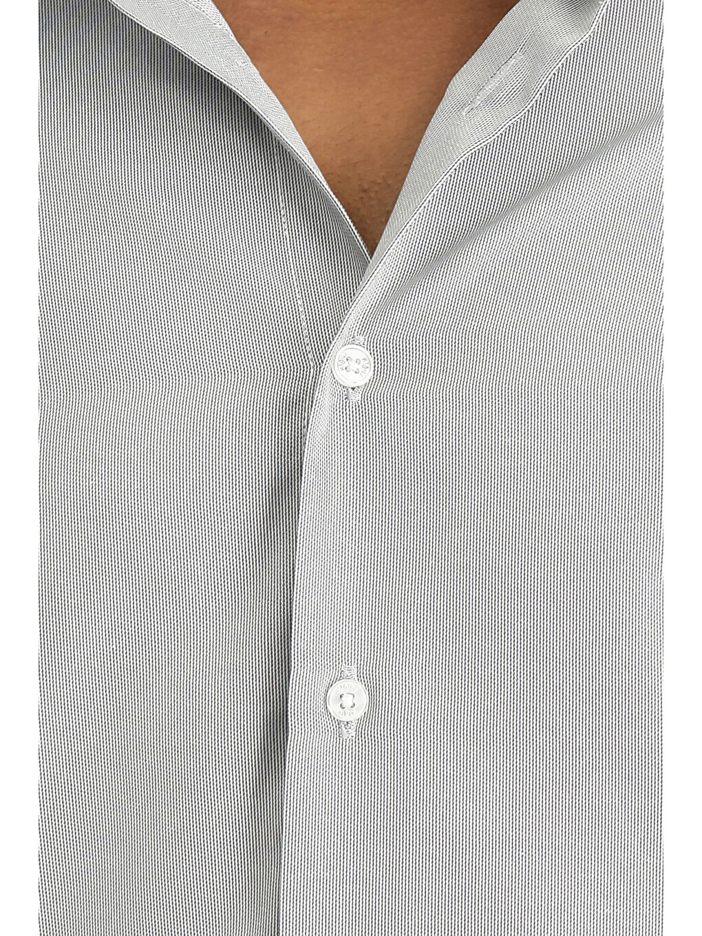 Lacivert Uzun Kol Slim Fit Dar Kesim Klasik Desenli Pamuklu Kolay Ütülenebilir Gömlek-4