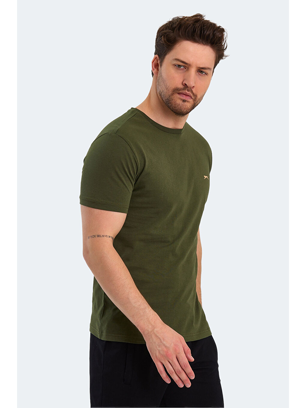 SLAZENGER PAINT Erkek Kısa Kol Tişört Haki - 3